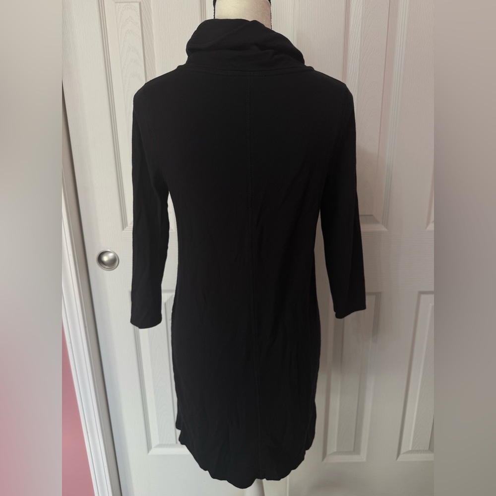 Loft Lounge Black Soft Cowl Neck Dress Size XS #2089 - Picture 4 of 6